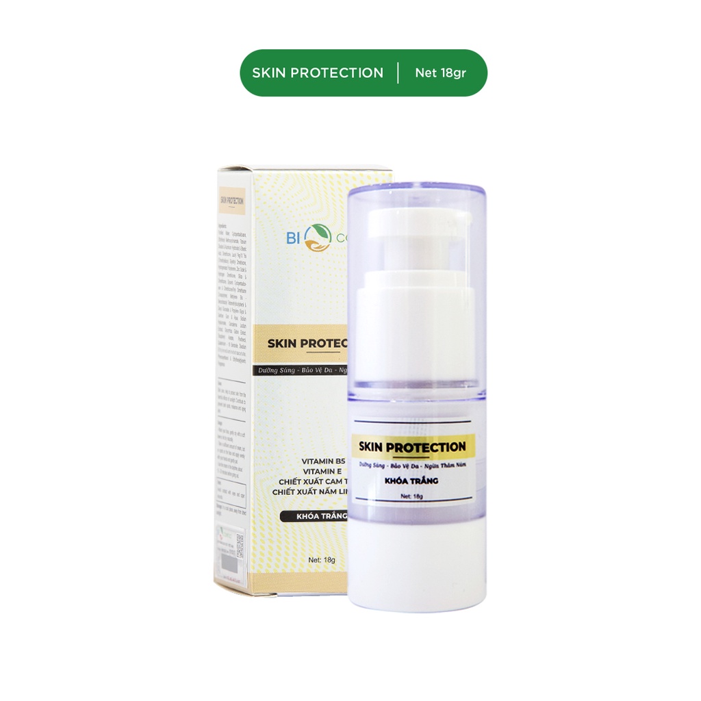 Khóa Trắng Skin Protection BIOCOS 20g - Bảo Vệ Da và Dưỡng Da Chuyên Sâu
