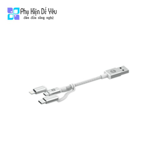 Cáp Mophie 3-in-1 Charging Cable 1m