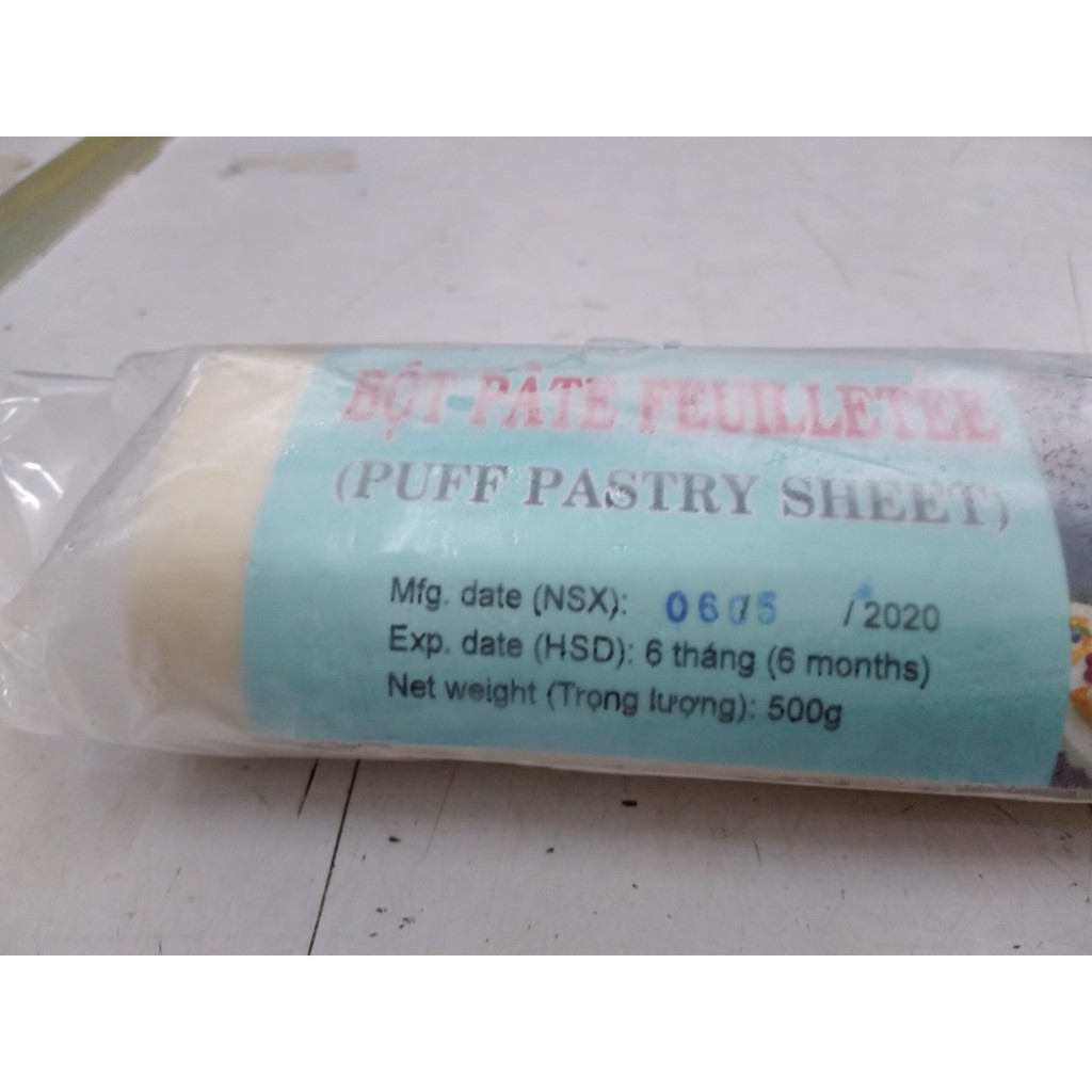 Bột Ngàn Lớp Puff Pastry Sheet 500gr (Giao hàng hoả tốc trong TPHCM)