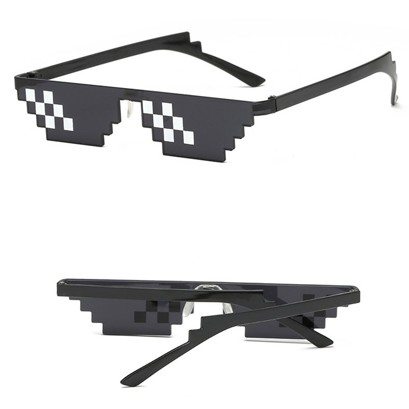 Tiktok Kính Râm Kiểu Hoạt Hình pixel Phong Cách mosaic Vui Nhộn Cho Nam Và Nữ