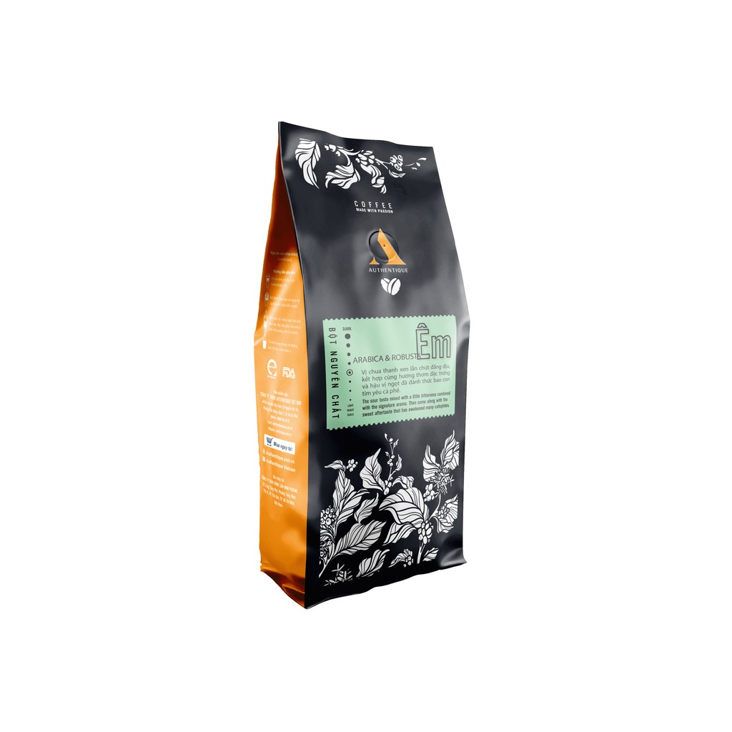 Cà phê ÊM 100gr - Robusta & Arabica - Rang xay nguyên chất - Chua thanh, hậu vị ngọt | Êm Coffee