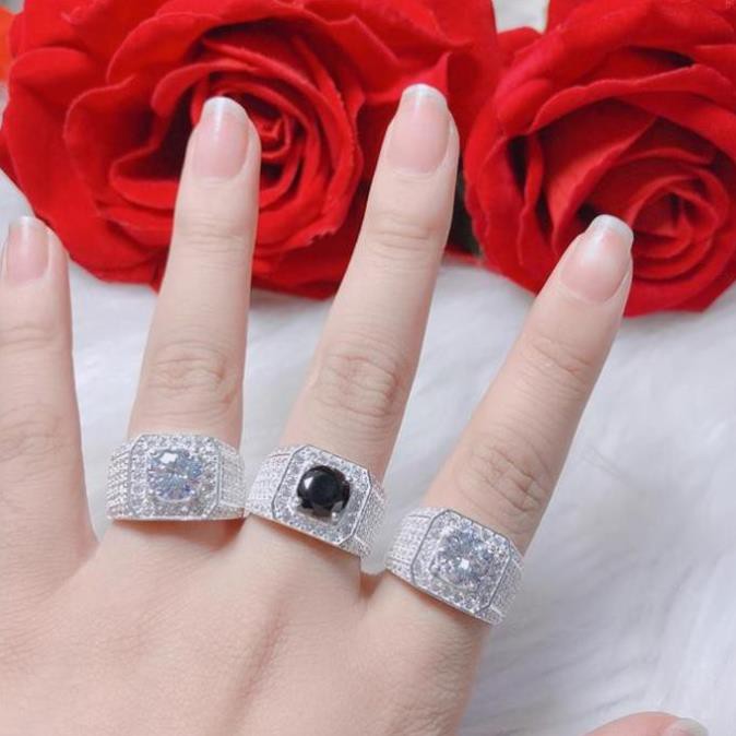Nhẫn Bạc Nam Đẹp Bạc Ta chuẩn 100% S925 , thân nhẫn được làm dày dặn , cảm giác ôm ngon tay , cho các a tự tin cưa gái