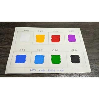 Combo 8 hộp màu gouache 100ml