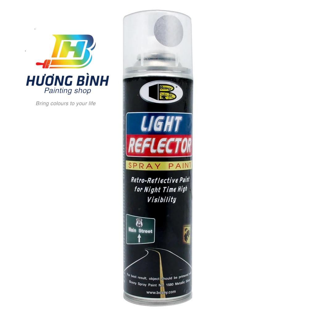 Sơn xịt BOSNY - sơn xịt phản xạ ánh sáng Light Reflector B119