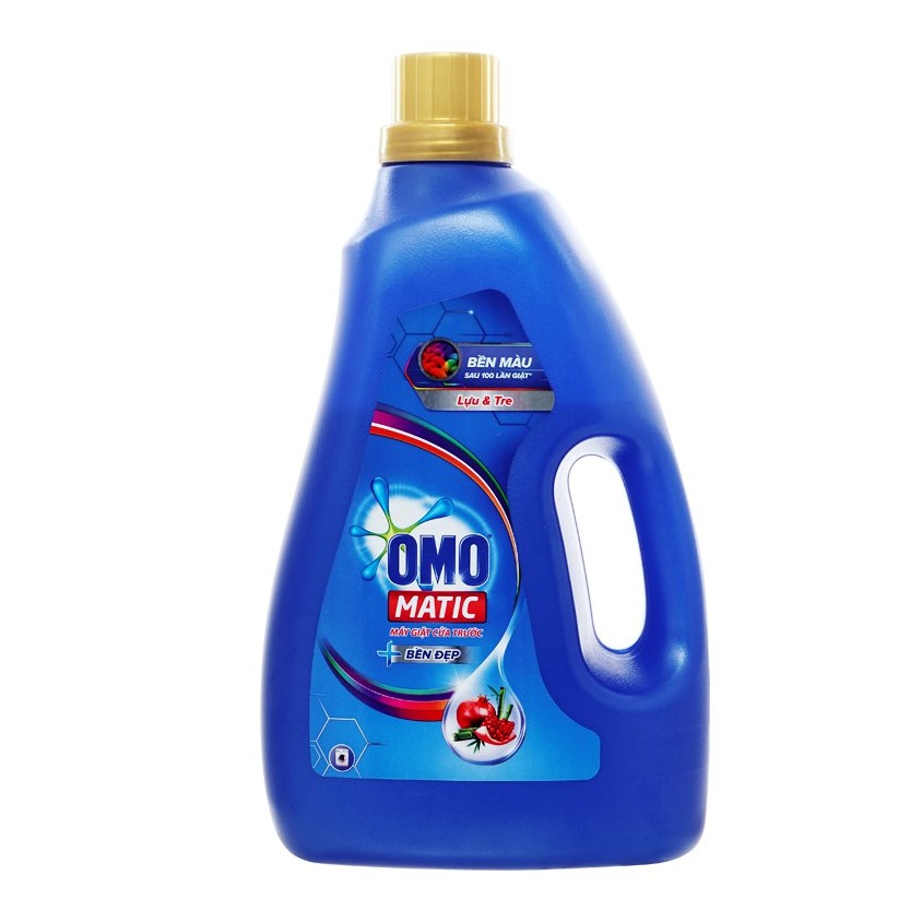 Nước giặt OMO Matic cửa trước bền đẹp chai 2.3kg