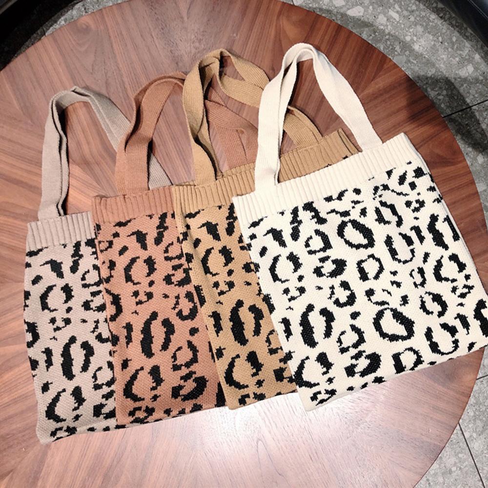 Túi Xách Cotton Dệt Kim Phong Cách Hàn Quốc Dễ Thương Cho Nữ