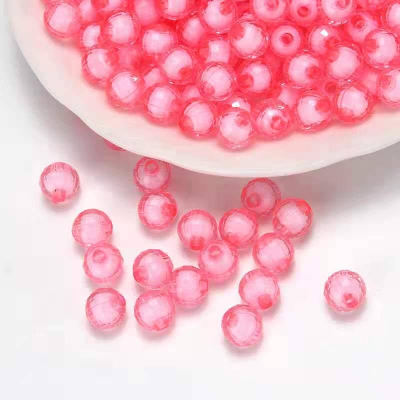 0.5kg Hạt banh nhân  nhiều màu sắc đẹp trang trí làm rèm nhựa Acrylic 8mm 10mm