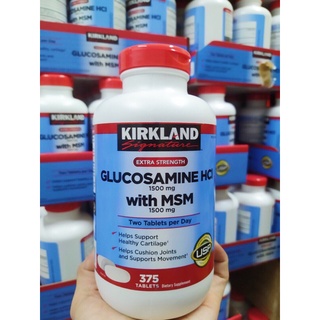 Viên uống glucosamine hcl 1500mg with msm 1500mg 375 viên của mỹ