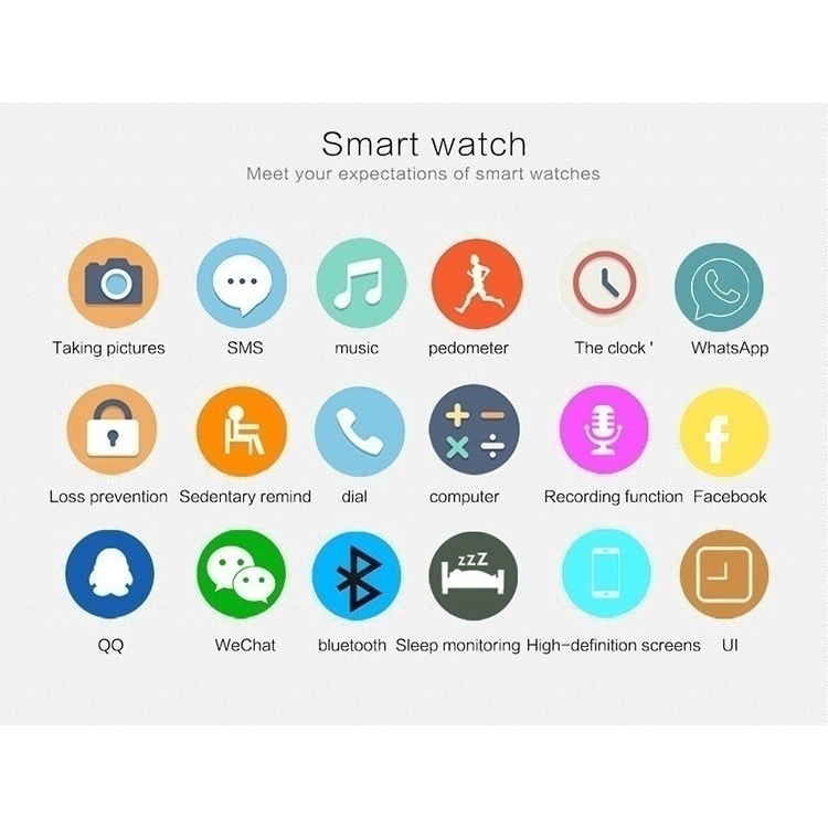 Đồng hồ thông minh Q18S đa chức năng theo dõi sức khoẻ dành cho Samsung Xiaomi Huawei IPHONE Android Ios