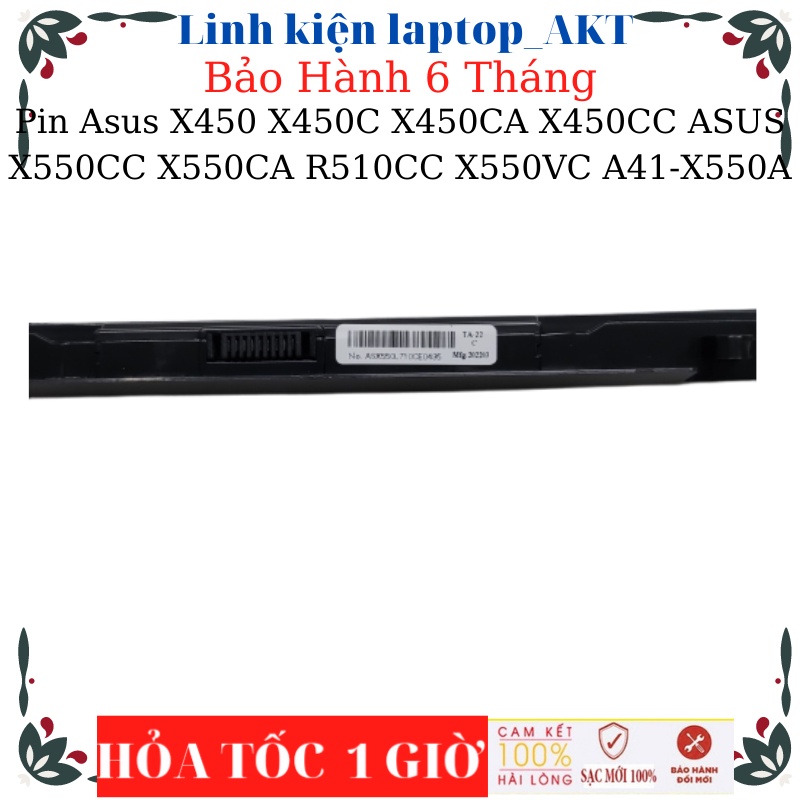 Pin laptop Asus X450 X450C X450CA X450CC ASUS X550CC X550CA R510CC X550VC A41-X550A