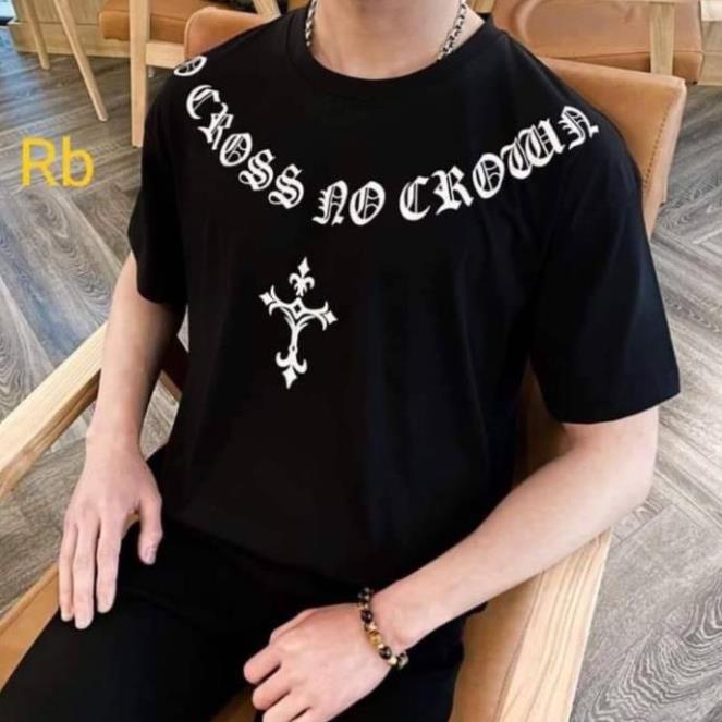 Áo thun tay lỡ unisex form rộng chữ thập trắng - Áo phông nam nữ in hình nổi sắc nét chất mềm đẹp - ZADOLA FASHION ! *