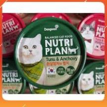 pate cho mèo - pate hàn quốc nutri plan 160g/lon