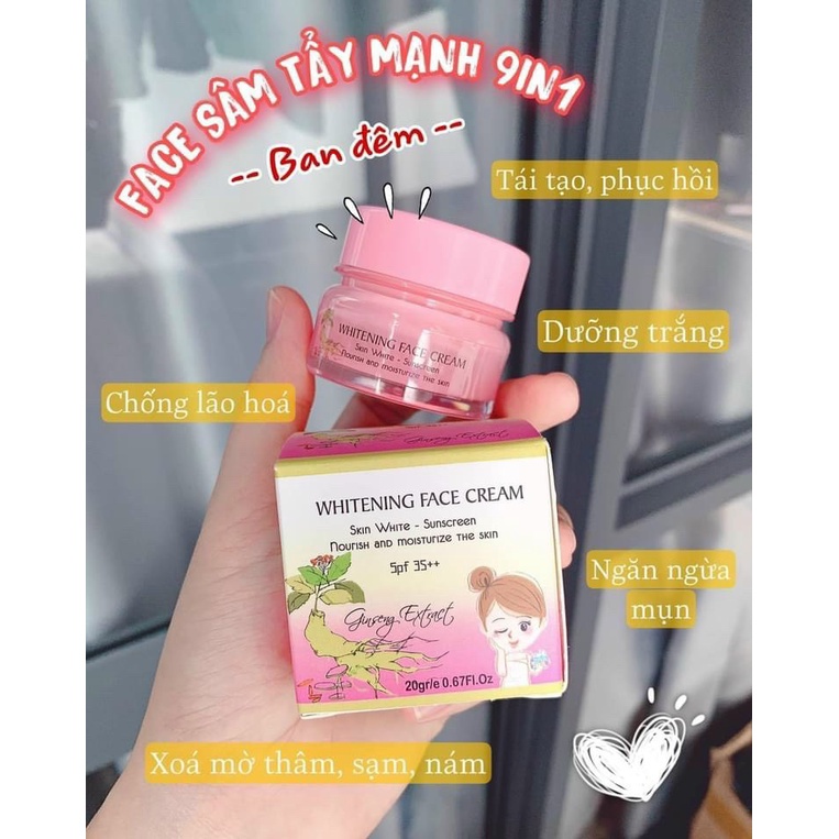 Kem Ngừa M.ụ.n Giảm Thâm Trắng Da 9 In 1 Collagen Giúp Dưỡng Trắng Da Ban Đêm