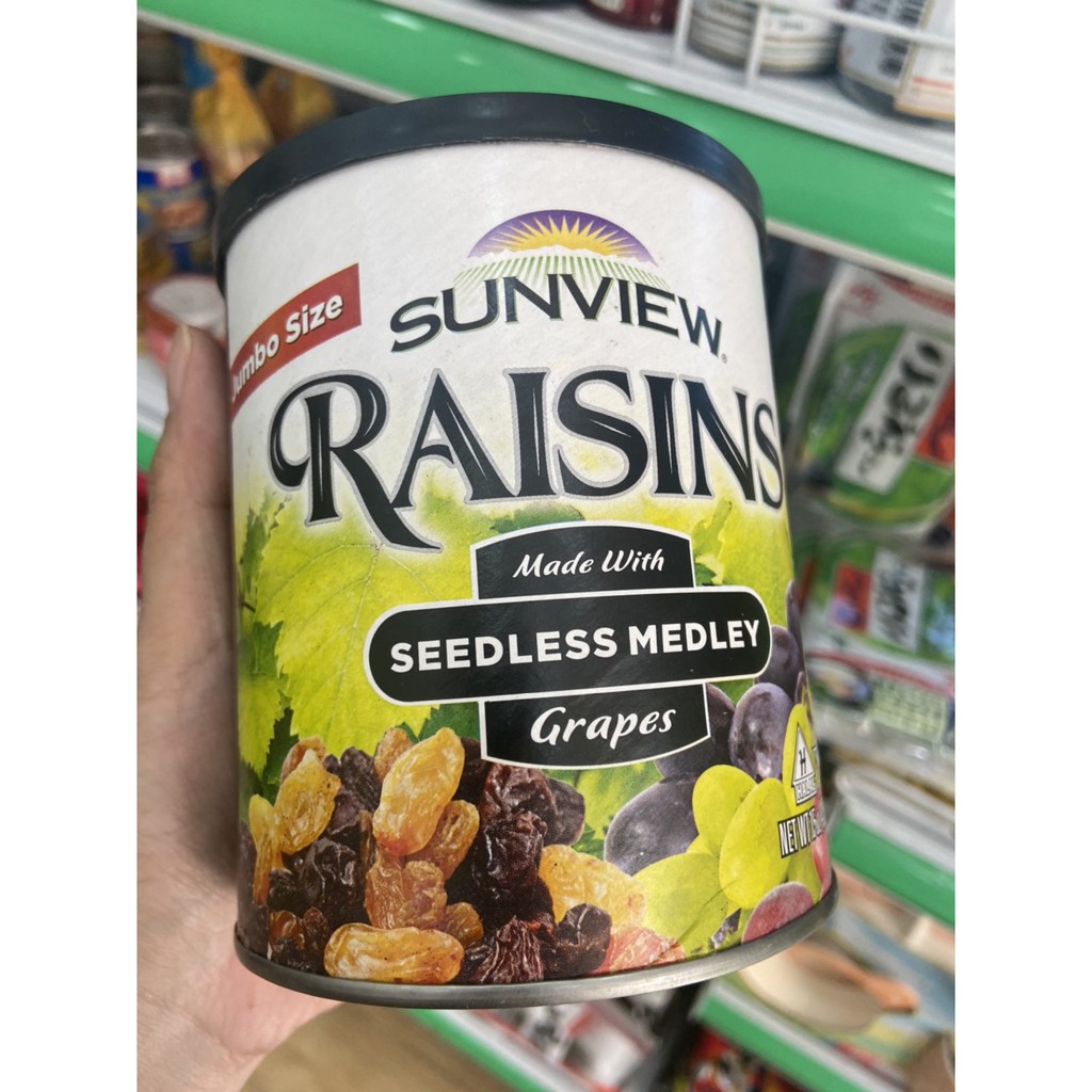 NHO KHÔ HỖN HỢP KHÔNG HẠT SUNVIEW RAISINS 425G