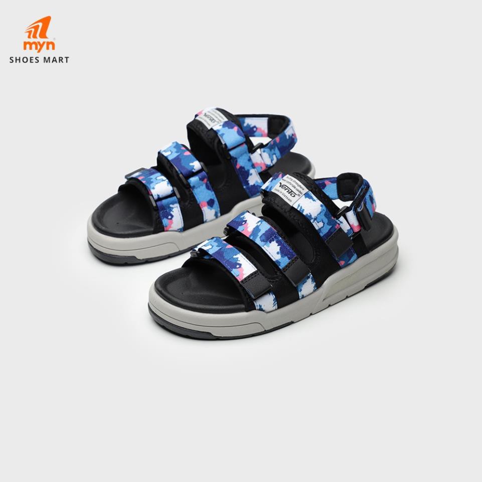 [Freeship] Sandal Nam Nữ Vento F1 1001 - Xanh dương Camo - ba quai - Có thể gỡ quai sau -ku7