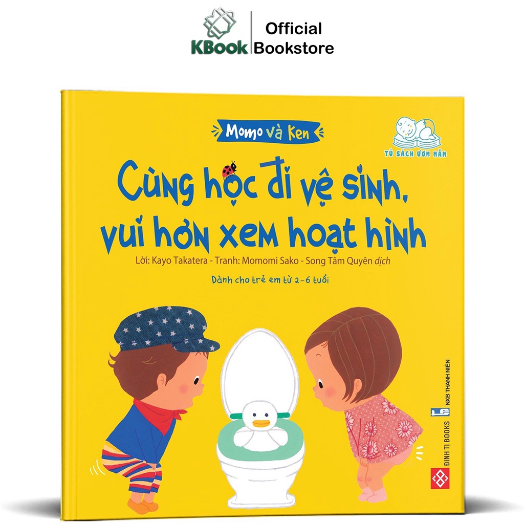 Sách Ehon -  Momo và Ken - Dạy kỹ năng sống cho trẻ 2 đến 6 tuổi (Đinh Tị - 5 chủ đề, lẻ cuốn tùy chọn)