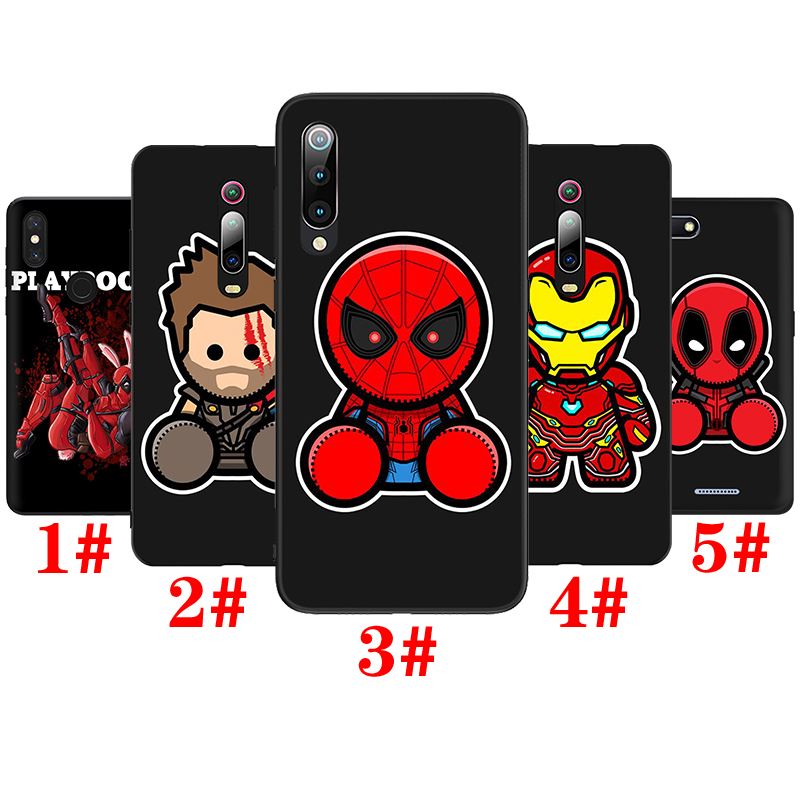 MARVEL Ốp Lưng Silicone Phong Cách Iron Man Cho Redmi Note 5 6 7 8 9 Pro Max 8t 9s