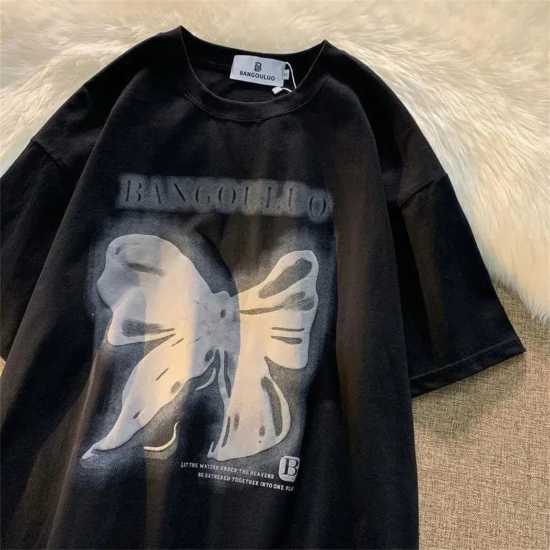 Áo thun tay ngắn cổ điển Mỹ Hàn Quốc thời trang áo phông nữ  JL-TX-05