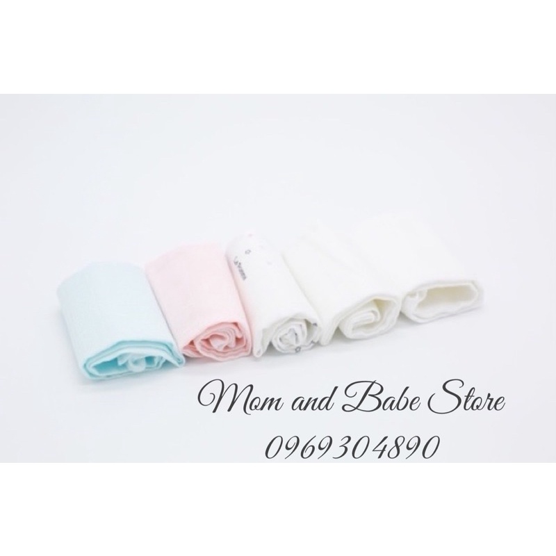 (Có sẵn) Set 5 khăn sữa sợi tre lụa La Pomme (30x30)