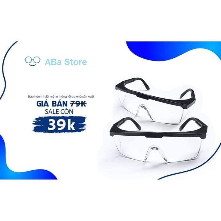 ❌FREESHIP❌ Mắt Kính Bảo Hộ Chống Bụi Gió Che Kín Khuôn Mặt MK1
