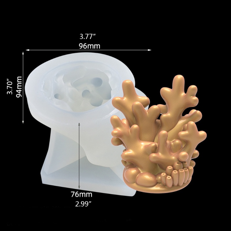 Khuôn Silicone Làm Nến Hình San Hô