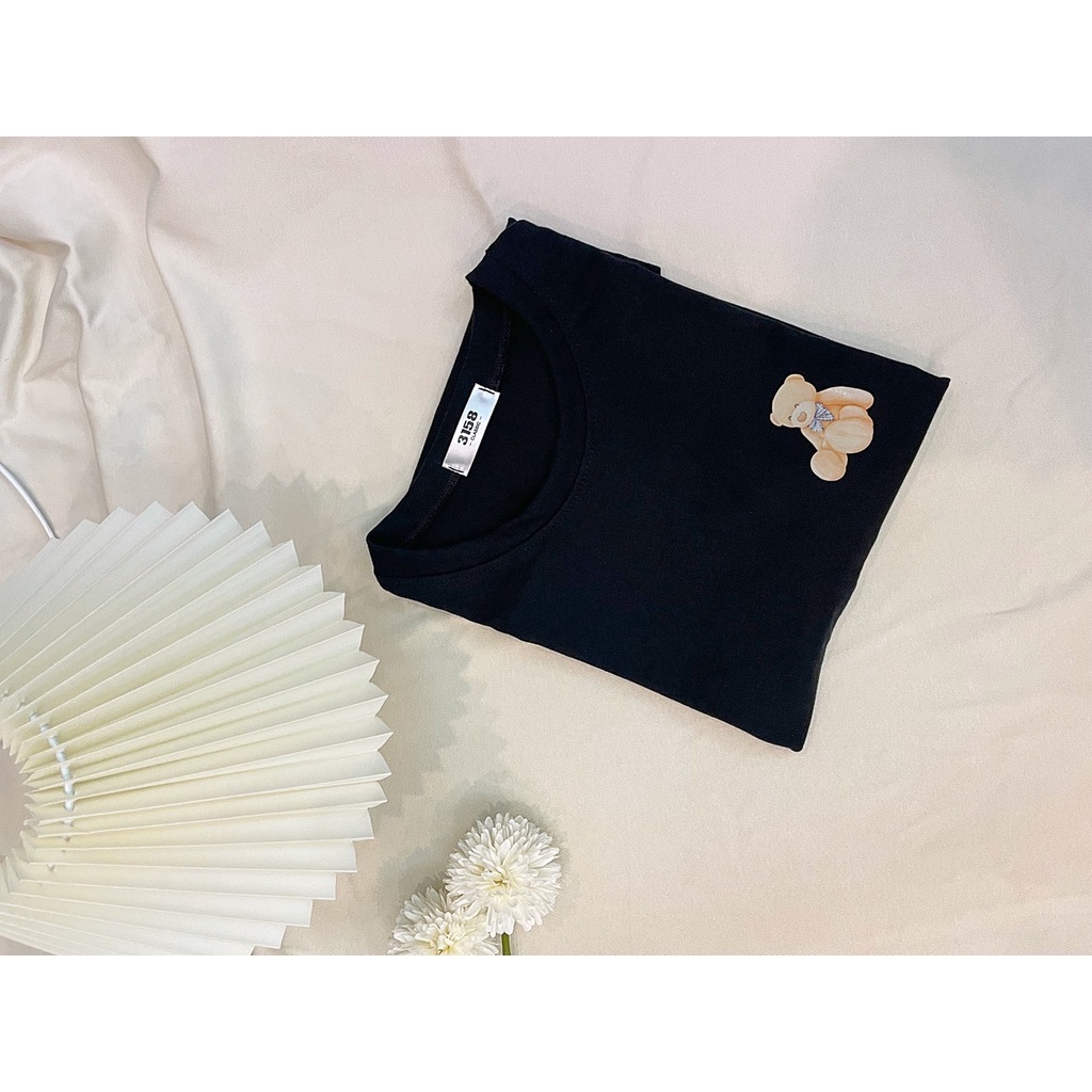 Áo thun nữ cotton 3158 form rộng vừa in hình gấu