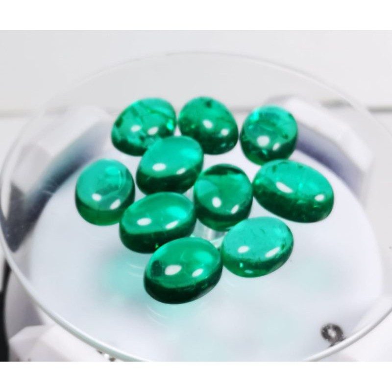 Vòng Tay Đá Obsidian Màu Xanh Ngọc Lục Bảo
