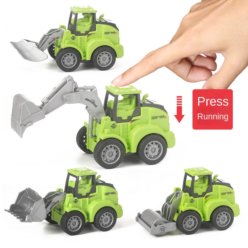 Hàng Mới Về Đồ Chơi Xe Công Trường Kéo Sau Kỹ Thuật Kéo Lùi Đồ Chơi Cho Bé Trai Bán Sỉ