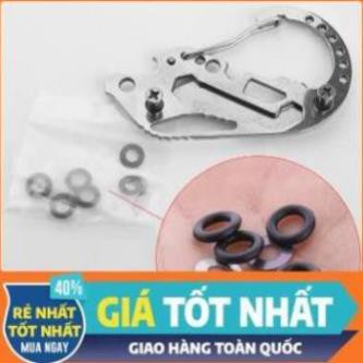 Móc khóa Carabiner - Lưu Trữ Chìa Khóa Bằng Thép Không Gỉ - Ron Cao Su và Long Đền  - Hàng Có Sẵn Trong Kho