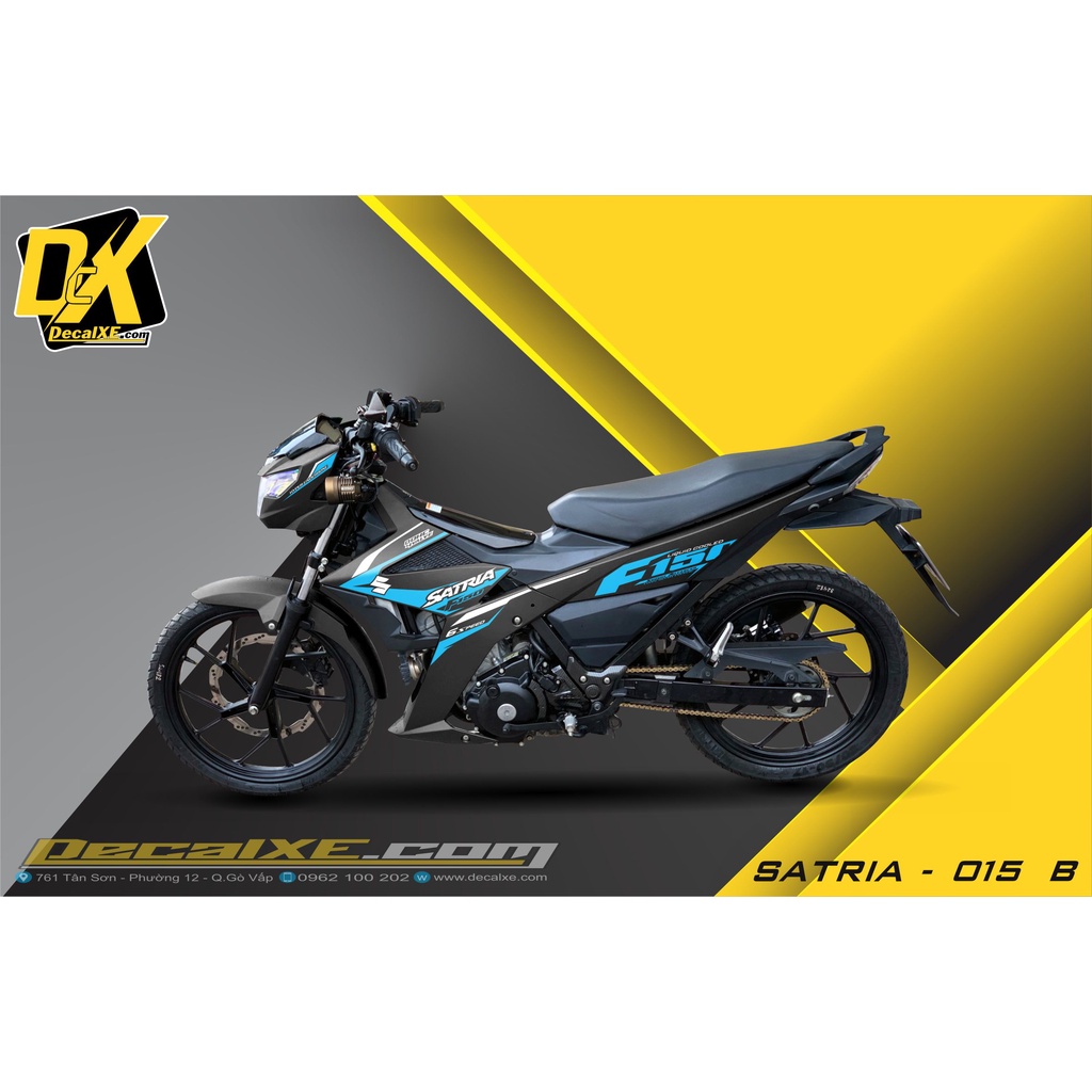 Tem Xe Suzuki Raider - Satria | Chất Liệu Decal Cao Cấp , Chống Nước , Bền màu , Cắt Sẵn | SaRai-0015