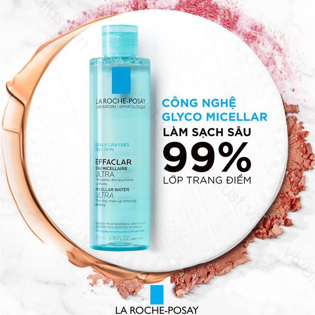 Tẩy trang LA ROCHE POSAY - Nước Tẩy Trang La Roche Posay Effaclar Micellar Water For Oily Skin (Xanh da dầu)