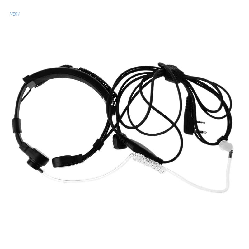 Tai Nghe Có Mic Đeo Cổ 2 Pin PTT Cho Bộ Đàm Baofeng UV5R