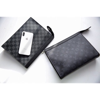 Clutch cầm tay nam nu thời trang, full box