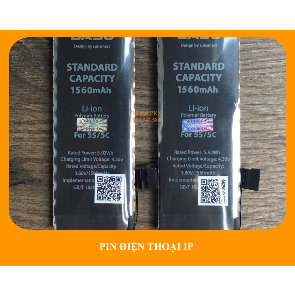 Pin IP5/5s/6/6s/6+/6s+/7/7+/8/8+/X/XSMax BASU tiêu chuẩn xuất khẩu EU