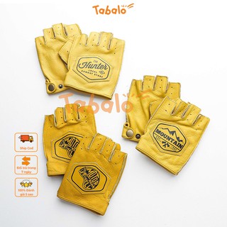 TABALO - Găng Tay Da Bò Cụt Ngón Tabalo, Thông Thoáng, Chắc Chắn, An Toàn Di Chuyển, Ôm Tay, Thao Tác Dễ Dàng