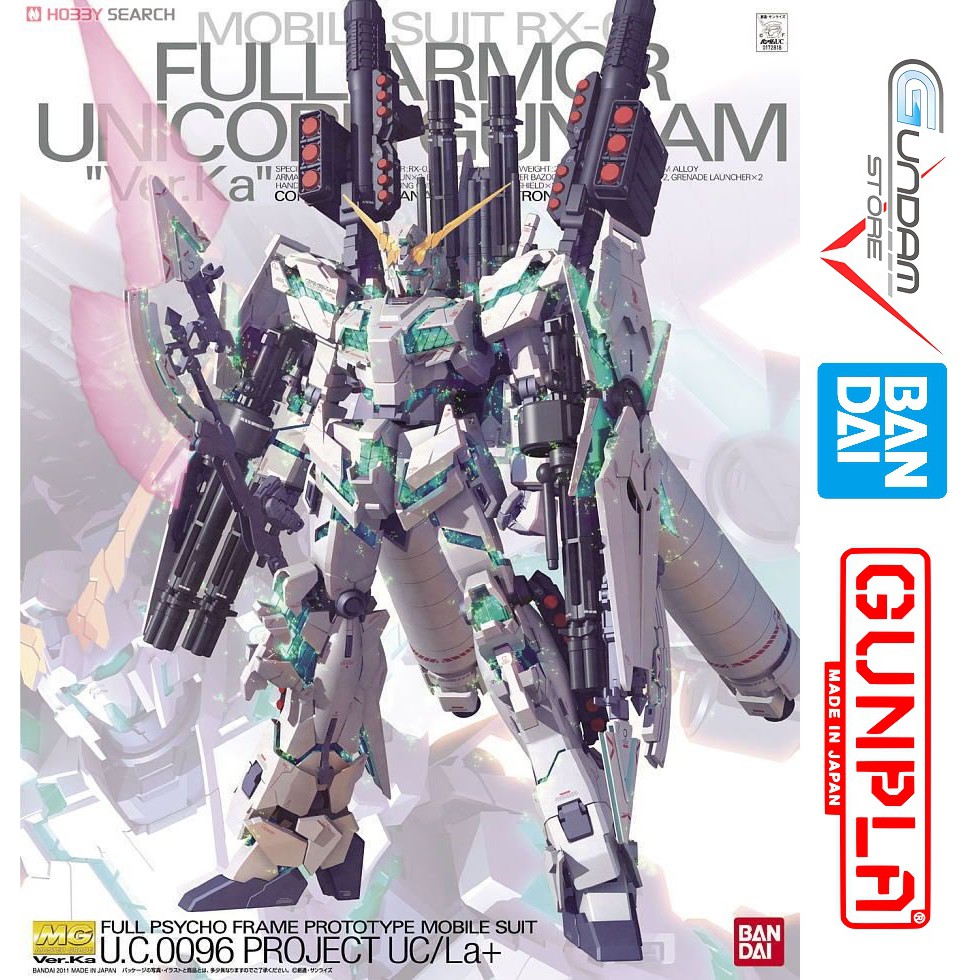 Gundam Bandai Mg Unicorn Full Armor Ver Ka Rx-0 1/100 Uc Mô Hình Nhựa Đồ Chơi Lắp Ráp Anime Nhật