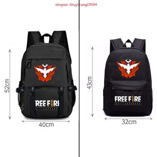 SIÊU PHẨM -  Balo Đi Học Logo Game Free Fire Rank Huyền Thoại Cực HOT  / siêu hót