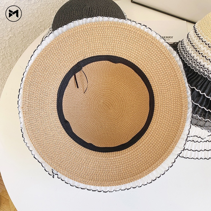 Nón Tai Bèo Đan Rơm Thời Trang Nữ Tính