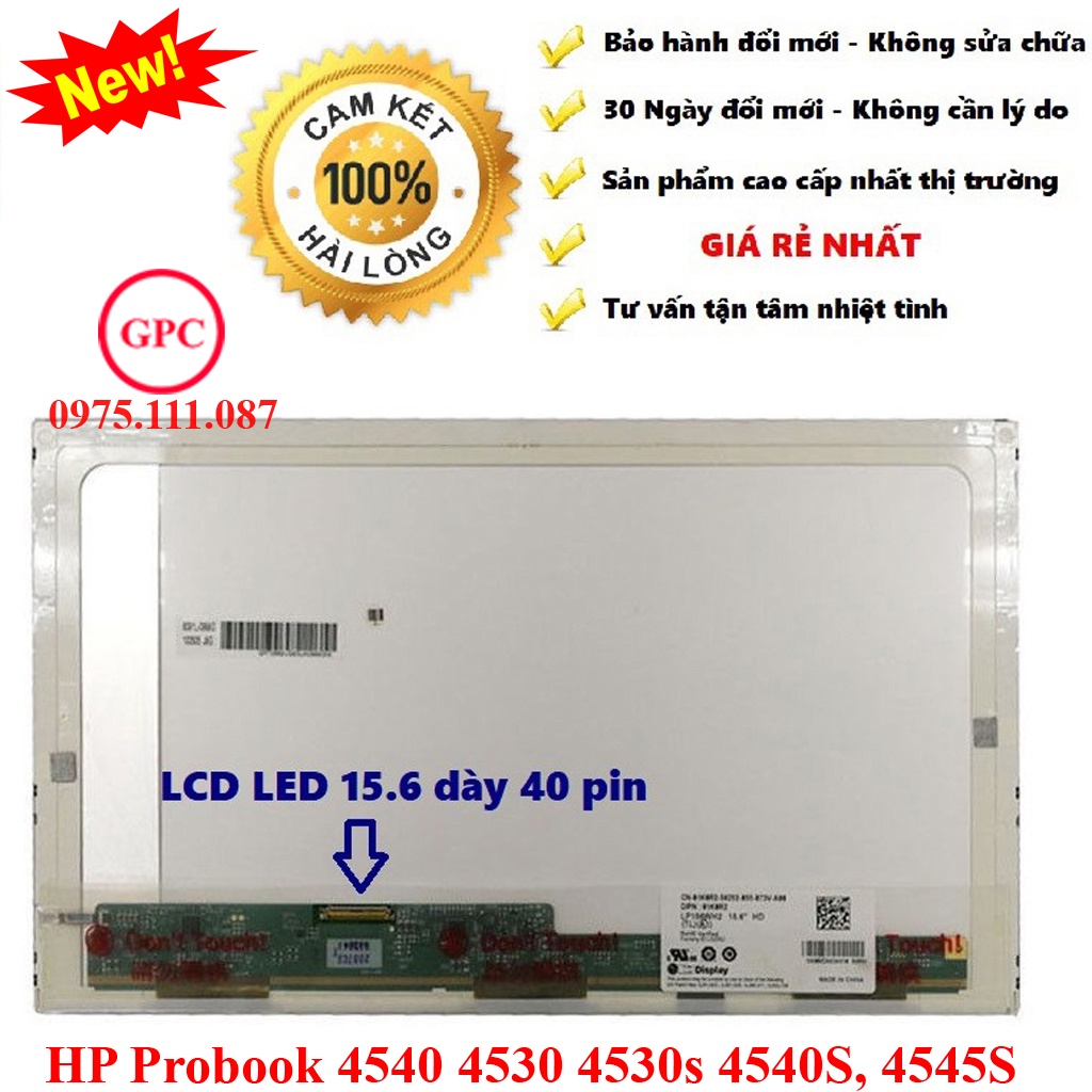 Màn hình laptop HP Probook 4540 4530 4530s 4540S, 4545S Thay LCD LED - hàng mới