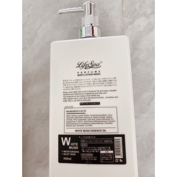 Sữa Tắm Hương Nước Hoa Body-Lotion Wash LifeSpa 800ml