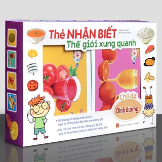 Thẻ Nhận Biết Thế Giới Xung Quanh - Chủ Đề Dinh Dưỡng