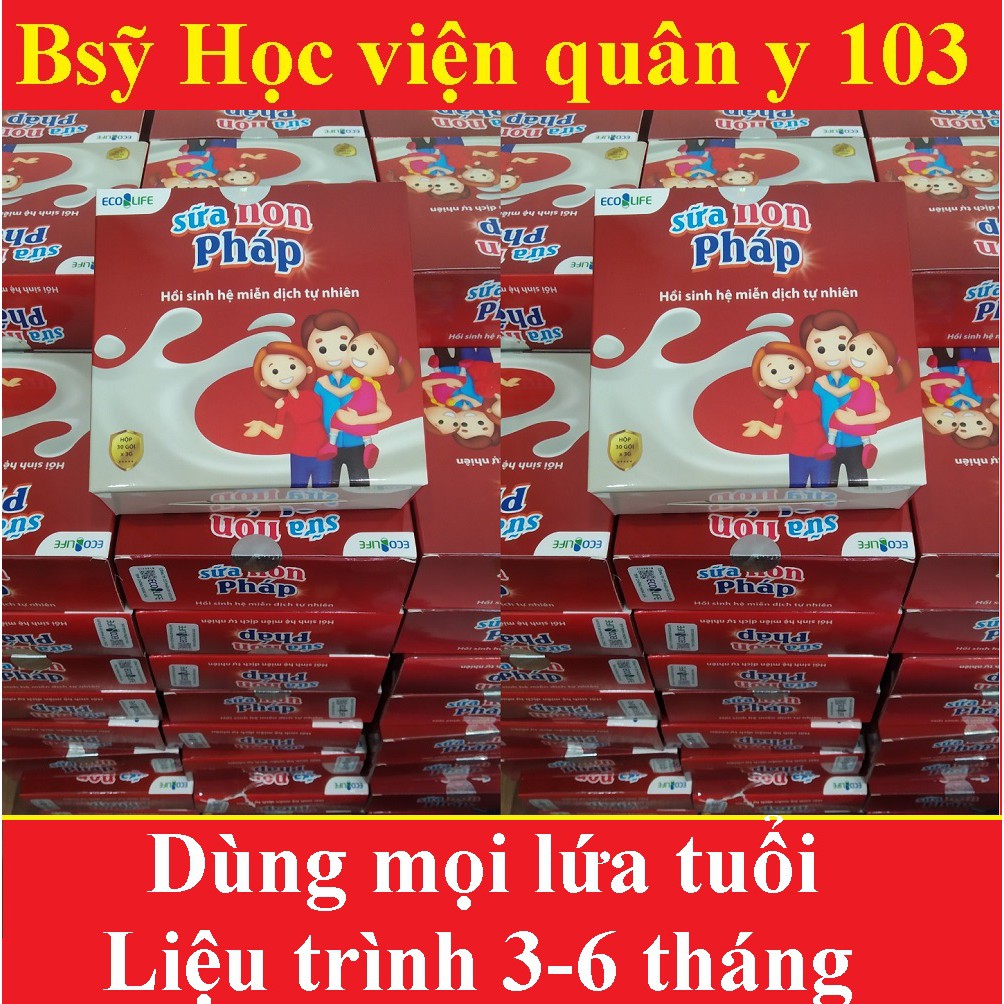 Sữa non Pháp Ecolife,Hồi sinh hệ miễn dịch tự nhiên cho bé và mẹ bầu,hộp 30 gói,trẻ hết biếng ăn,tăng cân chóng lớn | BigBuy360 - bigbuy360.vn