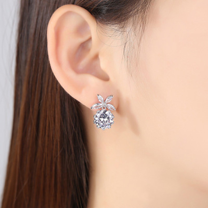 Bông tai bạc 925 Trang sức thời trang cho phụ nữ