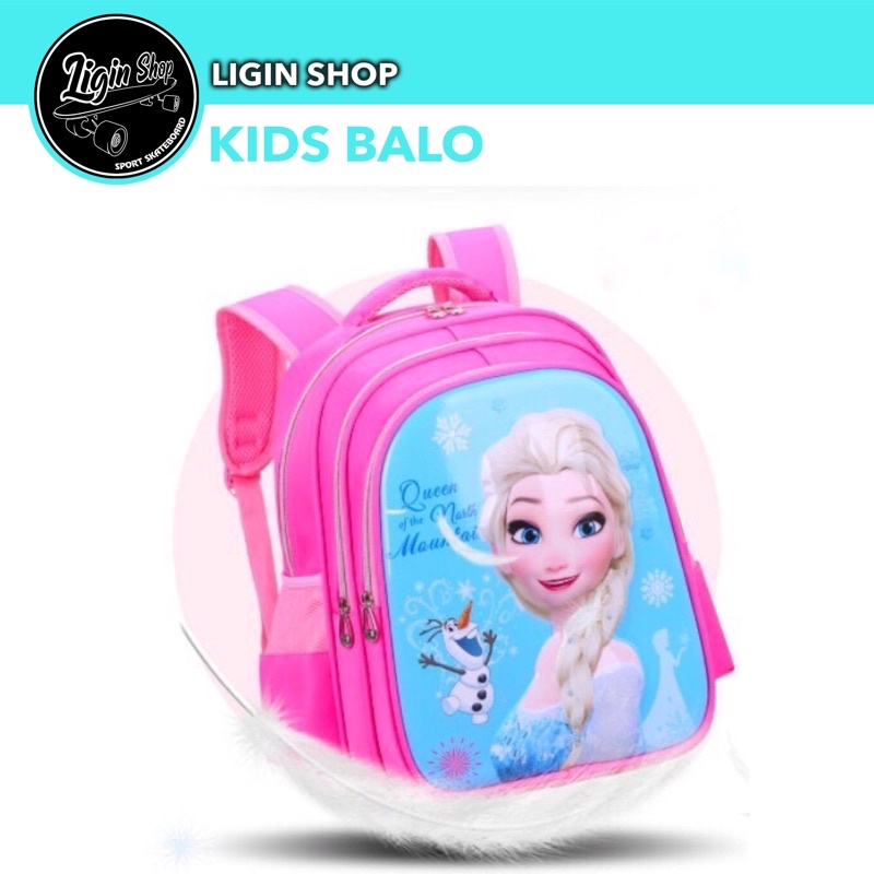 Balo cho bé, balo trẻ em, hình dễ thương ElSa và Spider-Men.(BL5)