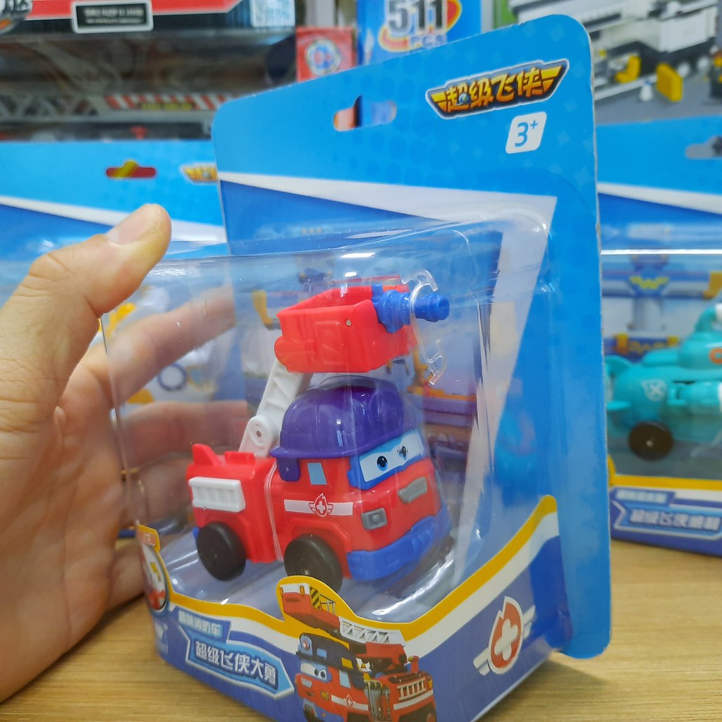 Đồ chơi đội bay siêu đẳng mô hình nhân vật Spacky xe cứu hộ mini đồ chơi super wings trẻ em