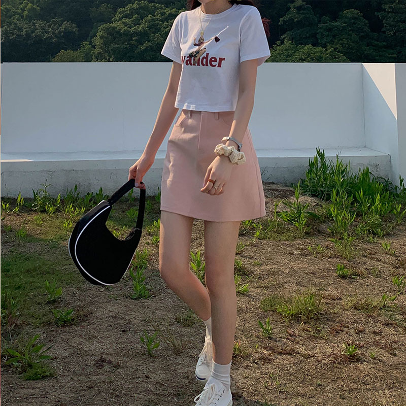 Áo thun NRVP tay ngắn cổ tròn phong cách Hàn Quốc trẻ trung thời trang dành cho nữ