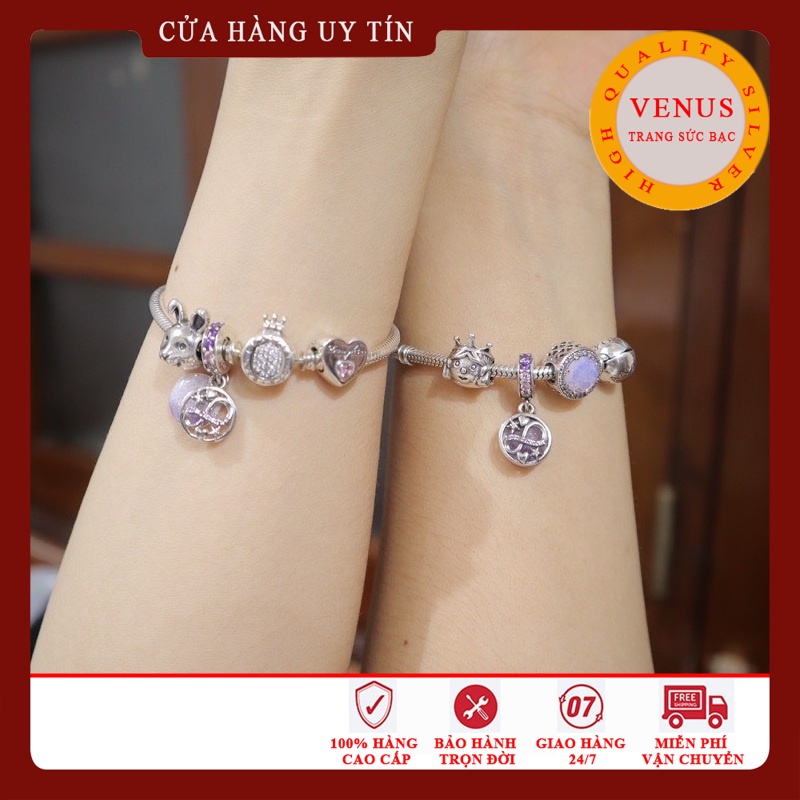 [Hàng cao cấp] Vòng charm đôi- Mã sản phẩm VENUSVCD