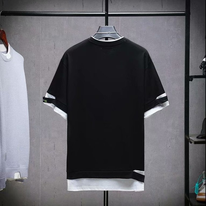 Men's fashion round-neck short-sleeved T-shirt