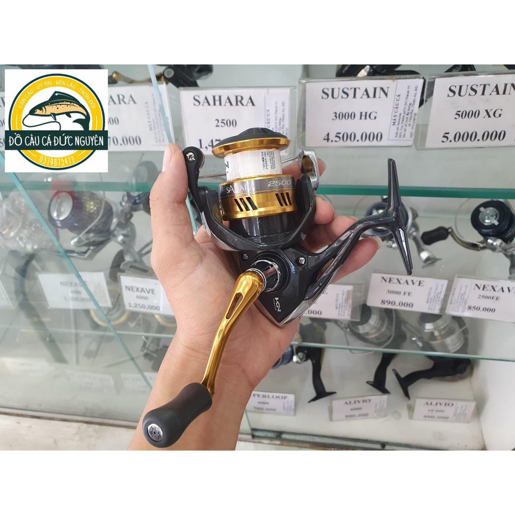[Hàng công ty] Máy câu cá Shimano SAHARA 2500 chuyên câu lure ,thiết kế sang trọng cao cấp-ĐỒ CÂU CHỢ LỚN SÀI GÒN