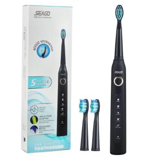 Bàn chải đánh răng điện Seago SG-507 hẹn giờ thông minh chống thấm nước có thể sạc lại bằng cổng USB